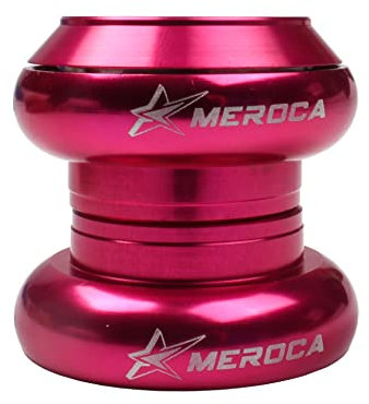 LUOKEKE SteuersäTze 29,6-mm-Lager-Fahrradsteuersatz Ahead Kappe(Pink)