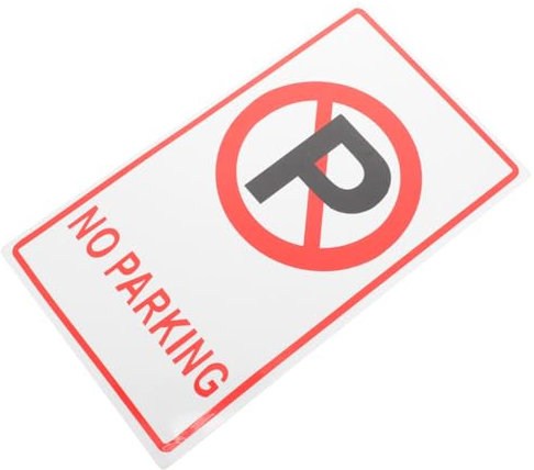 iplusmile Panneau Interdiction de Stationner Métal Signalétique Routière Avertissement pour Véhicules