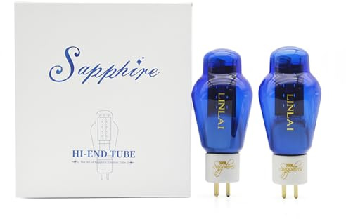 LINLAI 300B Sapphire 2 pieces Vacuum Hifi Valve Electronic Tube for Class Pairing Audio Amplifier Replaced 10W Power Amplication