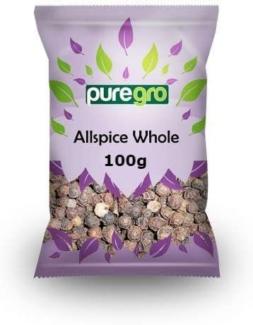 Puregro Whole Pimento 100g | Whole All Spice | Pack of 1 | Premium & Quality Product | All Spice Berry Seasoning | Also Called Jamaican Pepper