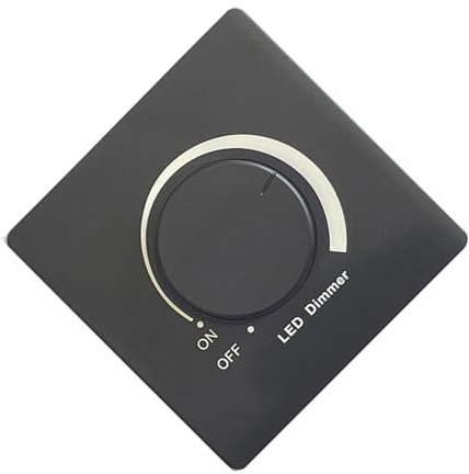 Variateur LED 300 W - Interrupteur réglable - Contrôle de la luminosité - Bouton rotatif - Pour bandes LED - Contrôleur de panneau de luminosité réglable