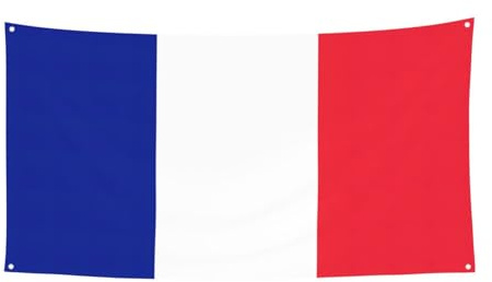 Grande striscione con stampa bandiera francese, per feste di compleanno, decorazione da appendere per regali di celebrazione