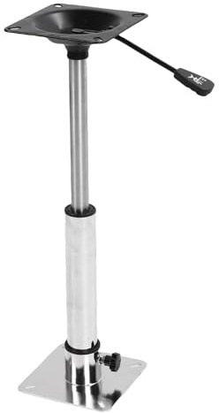 ZDETGU Bootssitz-Sockel-Montagesatz aus Edelstahl, Höhenverstellbar 400–500 Mm, Drehbar um 360 Grad, Gewindedesign für Yachten, Schiffe, Pontonbrückendeck