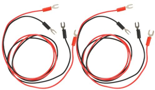 DECHOUS Turntable Ground Wire 4Pcs Copper PVC Connection Cable for Vinyl Player Earth Grounding and Amplifier Use