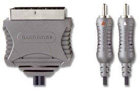 Cable vidéo PERITEL mâle 2 x RCA mâle 3m
