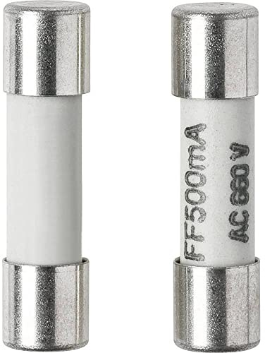 VOLTCRAFT 123421 Feinsicherung (Ø x L) 5 mm x 20 mm 500 mA 660 V Superflink -FF- Inhalt 1 St.