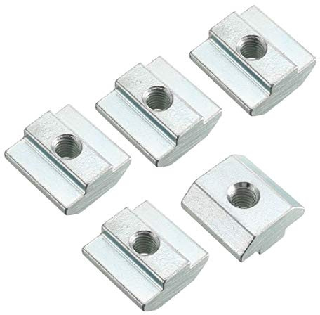 uxcell Slide in T-Nut, M6 Threaded for 4040 Series Aluminum Extrusions Profile, Pack of 10