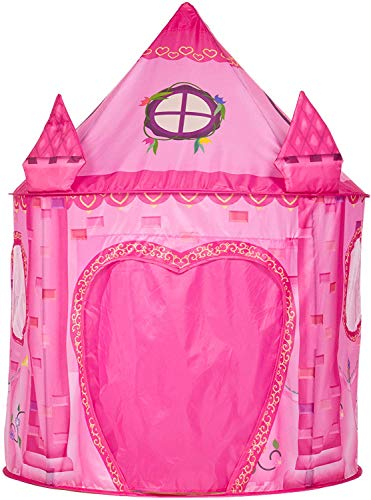 Benebomo tenda per bambini,tenda da gioco per ragazze,tenda castello rosa da interno, pieghevole capanna per bambini