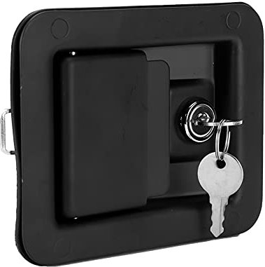 Serratura della porta del camper, serratura della porta del camper Pratica impermeabile in acciaio inossidabile nero per camion per camper per rimorchio per roulotte