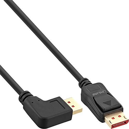 Delock Câble DisplayPort mâle droit vers fiche coudée à 90° gauche 3 m