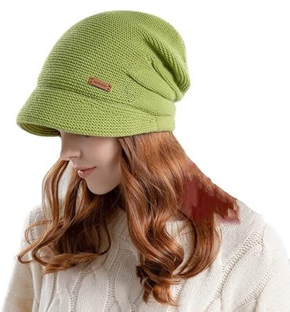 Herren-Mützen, Winter, Strickmütze, Fleece, gefüttert mit Krempe, Stirnband, kaltes Wetter, Beanie, Kleidungszubehör