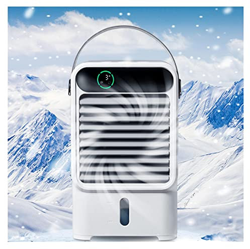 VVLXRIC Mini Climatizzatore Portatile Regolabile 3 in 1 Rinfrescatore Aria Silenzioso Durevole Mini Condizionatore USB per Ufficio in Camera