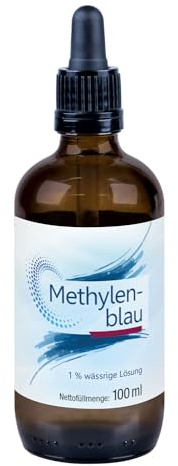 Methylenblau 1%, 100 ml, USP-Qualität, mindestens 99,9% rein | Apothekenqualität, frei von Schwermetallen, inkl. Pipette, vielfältige Einsatzmöglichkeiten