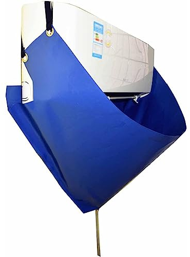 BINDT Housse de Nettoyage de climatiseur, Sac de Service de Lavage de climatisation divisé Sac de Protection étanche sous climatisation avec Tuyau de Sortie de vidange, pour 2-3P 118cm