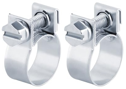 (6-8 mm) 2x Stück Schellen Schelle W1 Stahl Mini Klemmen Schlauchschellen Schlauchklemmen Kraftstoffleitung Rohrschellen (6-8 mm)