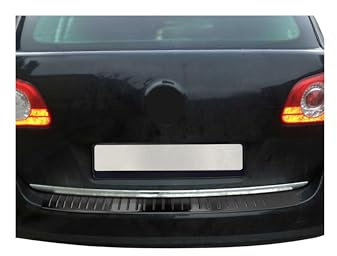 Ladekantenschutz Stoßstange für VW Passat Variant B7 2010-2015 Gebürstet Dunkel