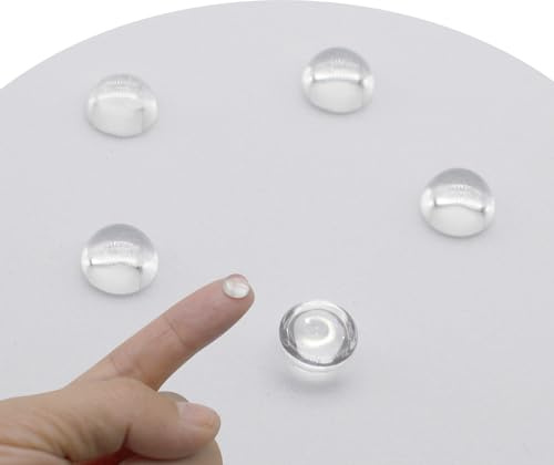 Jeada 5 lenti in vetro ottico da 12 mm, piatto-convesse senza bordo di messa a fuoco, lente convessa a LED per torcia a LED, trasparente, (Φ12 mm x H 4,2 x F13)