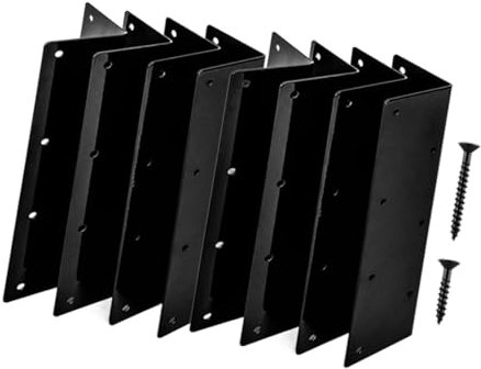 Sharplace Raised Garden Bed Corner Brackets Raised Bed Corners Connector 11 inch Height Steel Formed Angle 3x3 for Flower Accessories, 8 Piece