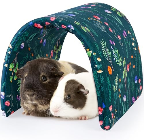 Hedgeink Meerschweinchen Tunnel Waschbares Kaninchen Zubehör und Versteck Kleintier Spielzeug Hamsterhaus für Chinchilla Frettchen Kaninchen Kleintiere