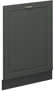 Vicco Façade de Lave-Vaisselle Fame-Line, Vert Or Campagne, 60cm | Façade en MDF · Sans plan de travail · Adapté à la façade de cuisine · Poignées en métal · Intégration facile