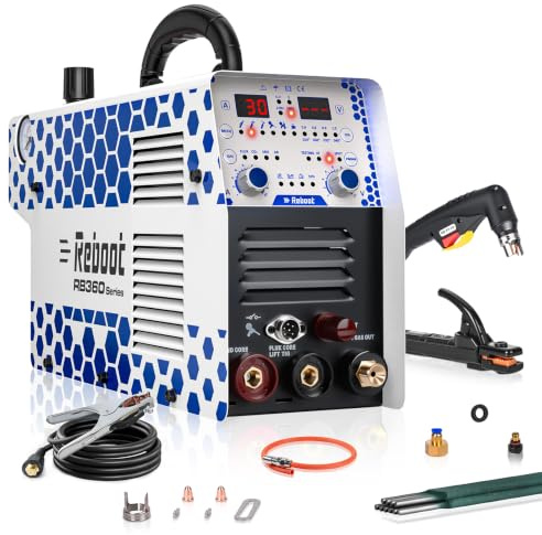Soldador/Cortador Plasma 7en1 30A Non-HF – Uso Inmediato Corte 16mm + MMA 130A con pinzas – Compatible MIG/TIG/Aluminio/Puntos (accesorios opcionales)