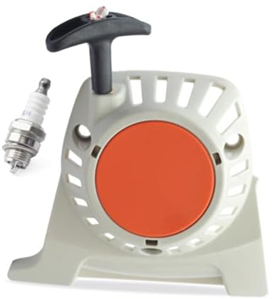 VIRELLO Lot de 2 démarreurs de débroussailleuse de rechange pour tondeuse à gazon 4180 190 4002 Blanc