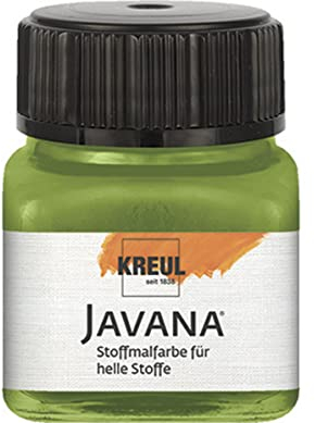 KREUL 90915 - Pintura para textil translúcida verde oliva 20ml. JAVANA TEX