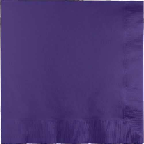 Creative Converting Papierservietten, 3-lagig, 1/4 Falz, schwarzer Samt, 25 Stück 250 Count violett