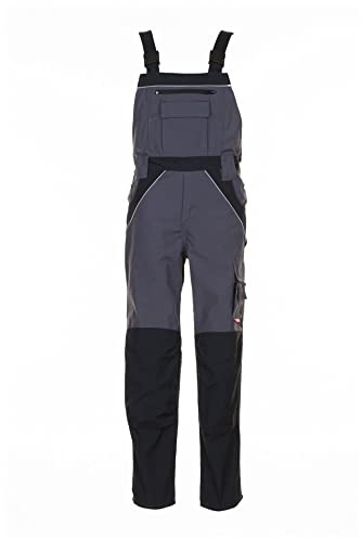 Planam 2526025 Plaline Latzhose, Schiefer/Schwarz, Größe 25