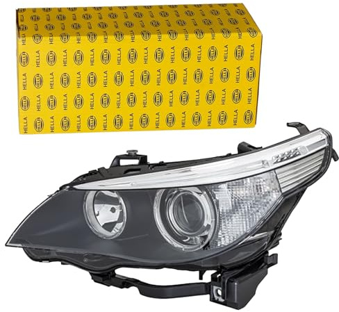 HELLA 1EL 160 295-001 Halogen/Bi-Xenon Scheinwerfer - BMW 5er (E60) | Kompatibel mit: BMW 5, 5 Touring