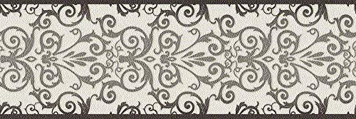 A.S. Création VERSACE WALLPAPER Bordüre - Borte mit Ornamenten - 5,00 m x 0,13m - metallic schwarz weiß - Luxusdesign Made in Germany - 935472