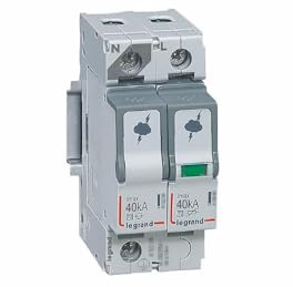 Legrand - Überspannungsbegrenzer t2 40ka 1-polig + neutral schwarz