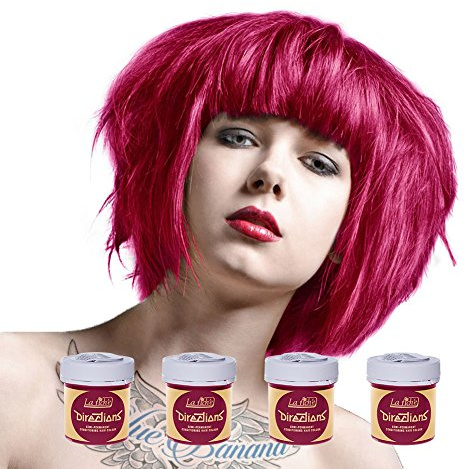 La Riche Directions Semi-Permanent Hair Colour Dye Box Of Four-Flamingo Pink by La Riche