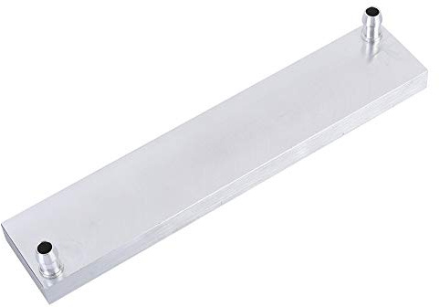 ASHATA Aluminium Wasserkühlblock,PC Wasserkühlung Block Wasserkühler CPU Cooling Block 40x12x200mm,CPU Kühler Block 0,5 mm Dick für Computer Wasserkühlung Silberig