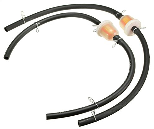 Viviance Filtro carburante in linea universale per benzina 6mm Kit tubo flessibile con clip per tubi per 2 tempi la maggior parte 43cc 47cc 49-160cc Mini Moto Dirt Bike ATV Quad