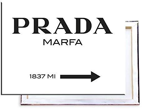 Unified Distribution Wegweiser P. Marfa Modeschau - 80x60 cm Kunstdruck auf Leinwand • erstklassige Druckqualität • Wandbild