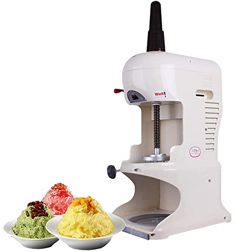 MNSRRN Commercial Smoothie Machine, Slush Machine Electric Ice Shaver Machine Snow Ice Machine Ice Crusher Ice Shaver Machine Snow Cone Machine Ice Cream/Smooth/Cocktail