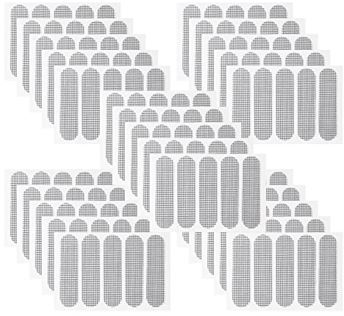Fliegengitter Reparatur Set 125 Stück Stark Selbstklebend Fenster Tür Patch Reparatur Glasfaser Insektenschutz Reparaturset für Fliegengitter Fenster Tür
