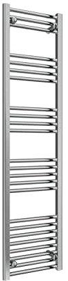 Reina Pre-filled Straight Heated Towel Warmer with Standard Element Only, Electric Towel Radiator, Flat Heating Ladder, Bathroom Accessories, Wall Mounted Towel Rail with Fixtures, 1600 X 400