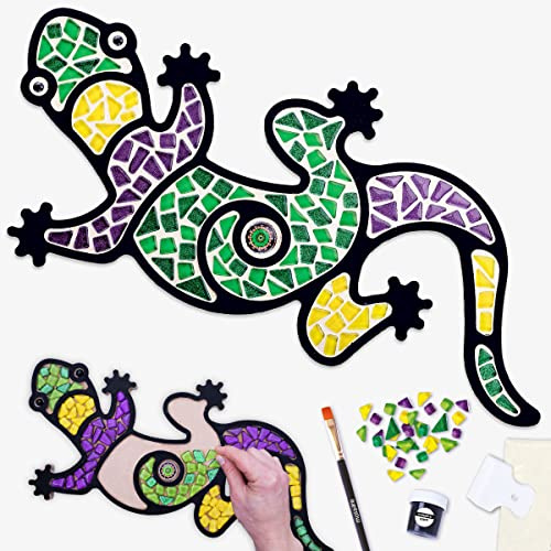 Mosaik-Set Eidechse MA3001: Dein DIY-set för ett exotiskt kunstwerk på återvinningsglas