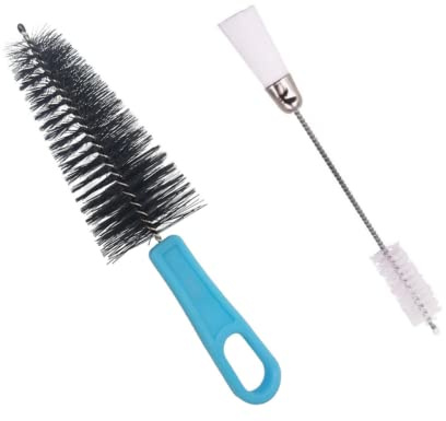CCeCCe 2 Pack Saxophone Mouthpiece Cleaning Brush Kit Oboe Dust Bristles Cleaner Brushes for Sax Flute Trumpet Clarinet Woodwind Instrument Maintenance Care Tool Accessories