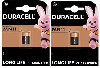 2X Duracell MN11 A11 11A (2 Blister da 1 Batteria) 2 Pile