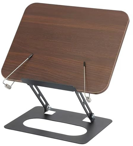 RoseFlower Atril para libros, Atril Lectura de cocina, Soporte Libros, Soporte Plegable Ajustable para Libros de Texto, Tabletas, Apoya para Partituras, Documentos