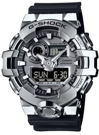 Casio G-Shock G-Steel Silver Analog Digital Mens Watch GM700-1A