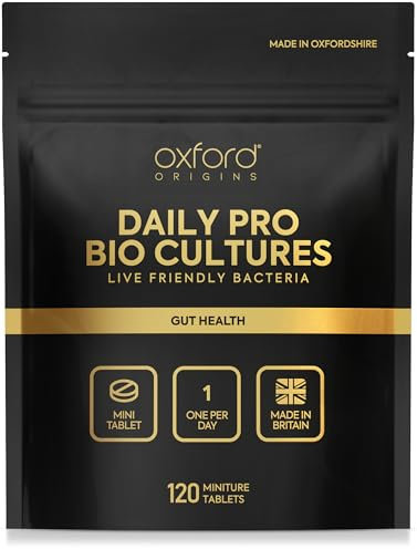 Award-Winning Micro Probiotics Supplement Made in The UK | 120 Mini Tablets | One-a-Day Lactobacillus Acidophilus Tablets for Women & Men | Vegan & Gluten-Free | 4-Month Supply