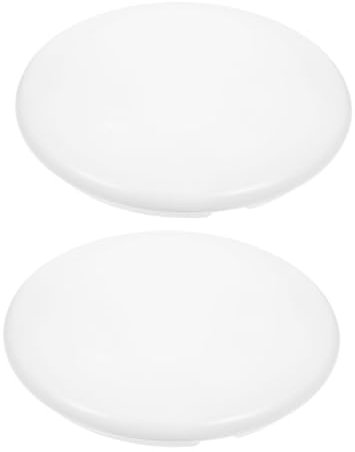 HOMSFOU 2pièces Abat-jour De Plafonnier Ronds Remplacement Pour Globes De Ventilateur De Plafond Couvercles De Plafonnier Pvc Pour Cuisine Et Salle De Bain