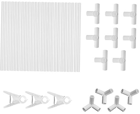 Milisten 1ensemble Trellis De Jardin Plastique pour Support De Plantes Grimpantes Structure Légère Et Résistante Aux Intempéries pour Tomates Haricots Et Vignes Réutilisable Et Stable