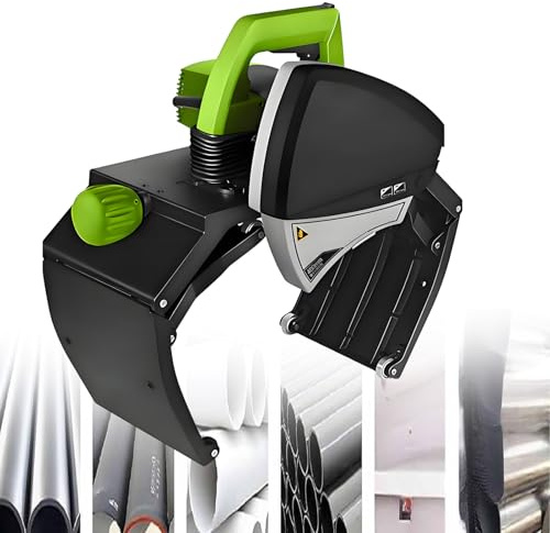 Tagliatubi automatico per metallo e PVC, 1000 W (15-220 mm) e 1750 W (75-400 mm), sega elettrica per tubi con velocità regolabile,75-400mm