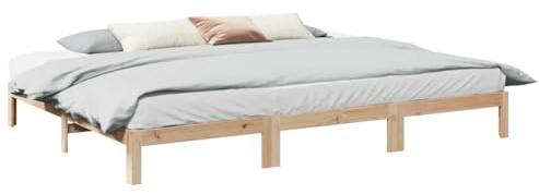 Emmtore Familienbett ohne Matratze Family Bed,Solid Pine Wood, Bed, Family Bed Frame 240x200 cm Massivholz Kiefer