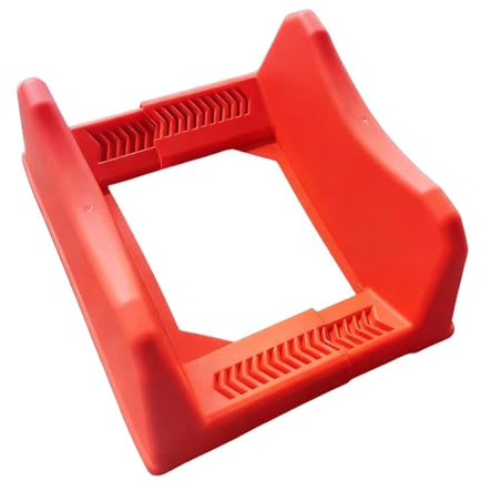 BOVUXKJH Car Tire Display Stand Tire Tray Base Versatile Shelf Adjustable Width Wheel Rim Holder Wheel Display Rack for Repairing, Red